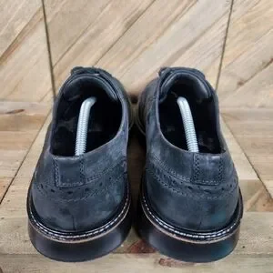 ECCO Aurora Tie Wingtip Oxfords Mens Suede Leather Dress Shoes Size 12 Black Ecco | Shoes | Ecco Aurora Tie Wingtip Oxfords Mens Suede  main image 2